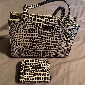 Kate Spade giraffe purse and matching wallet